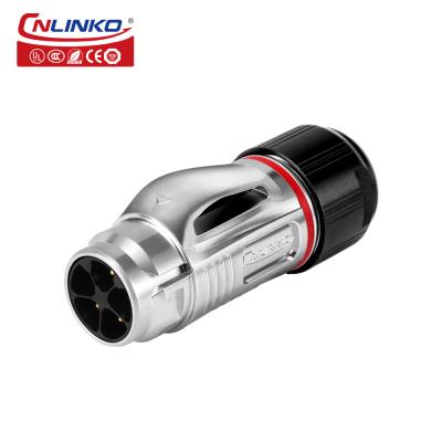 CNLINKO Wire Connector M20 5 Pin IP68 Waterproof Solder Copper Pin Power Plug Connector