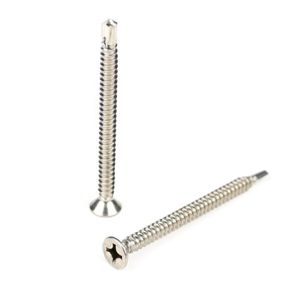 Flat Head Phillips 50mm parafusos de auto-perfuração Tek Lag Bolts aço inoxidável personalizado