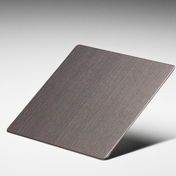 PVC Film Stainless Steel Flat Sheet Cold Rolled 0.5mm x 1219mm x 2438mm Brushed No.4