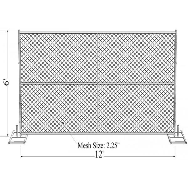 chain link temporary fence
