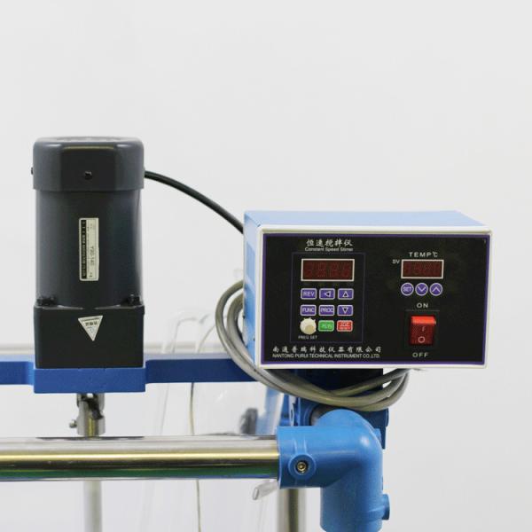 Borosilicate Glass Reactor with 304 Stainless Steel Fittings, Customized Capacity, and Automatic Control
