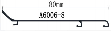 Metal Black Baseboard Skirting Board with 2.5 Meters One Piece Aluminium Channel Profile