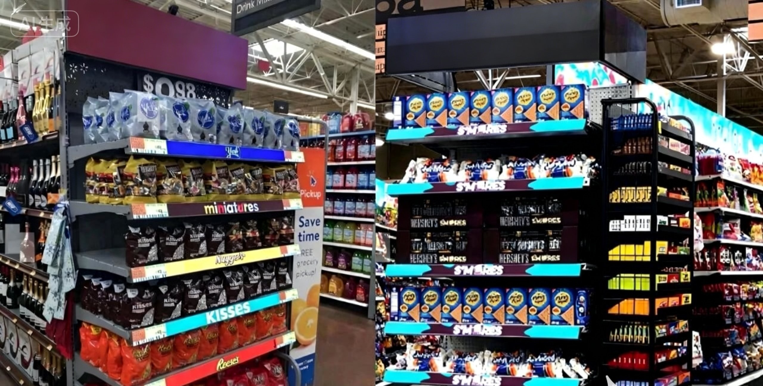 COB Shelf LED Display Impact Resistant Shockproof Moisture Proof Waterproof Dustproof