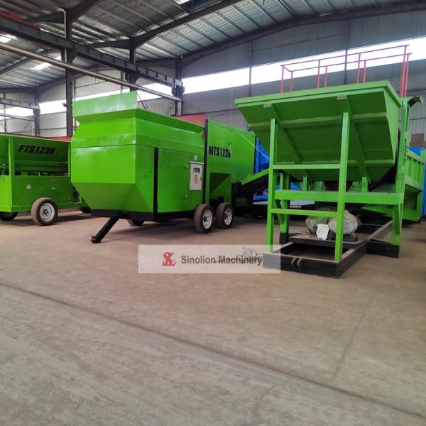High Capacity Mobile Compost Trommel Screen and Belt Conveyor Designed for Efficiency