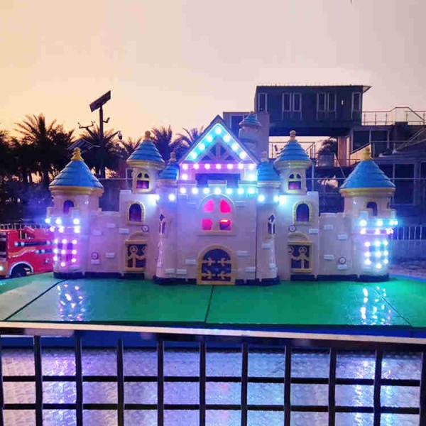 Kids Play Equipment Fire Fighting Ride With Beautiful Decorative House