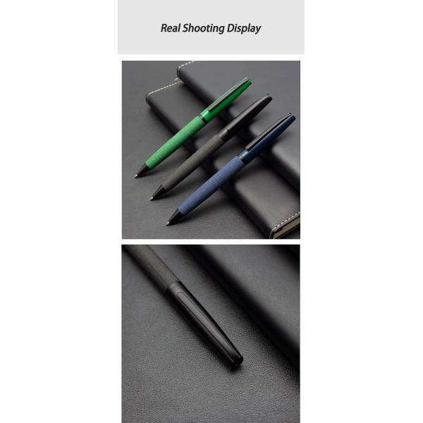 Retractable Twist Metal Ballpoint Pen 1.0mm Fluent Business Signature Pen For Gift