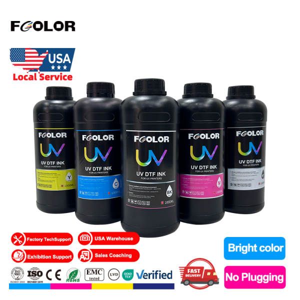 Factory High Quality Low Smell Uv Flatbed Printer Ink Fast Dry 1000ml UV Ink for Digital Printing on Epson DX5 DX7 XP600 TX800