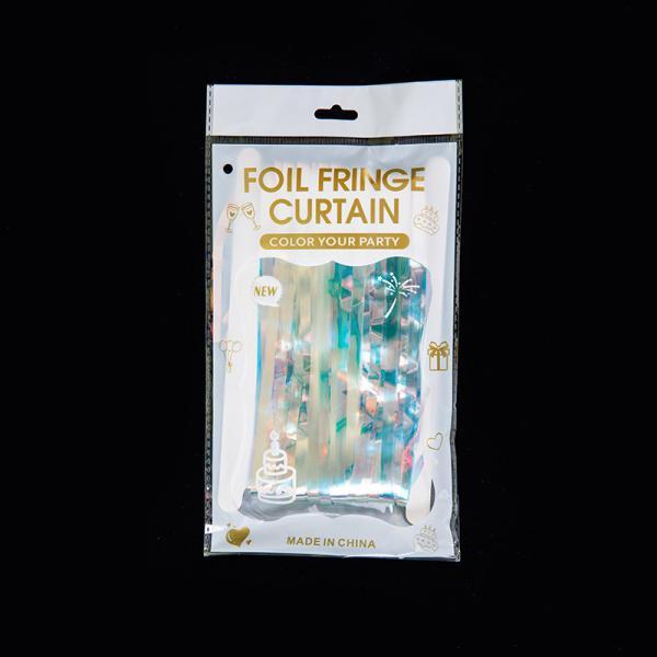 Metallic Foil Fringe Curtain 100*200cm Tinsel Backdrop Party Decoration