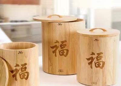 Luxury Gift Packing Box Wooden Gift Packaging Tea Coffee Round Box With Custom Logo