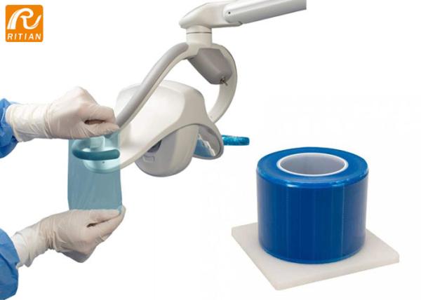 A barreira médica dental do PE do filme da barreira grava o esparadrapo/não a borda dentais de Adhseive