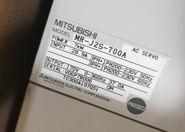 7KW 220V AC Servo Motor Driver Mitsubishi MR-J2S-700A MELSERVO MR-J2 Industrial Amplifier