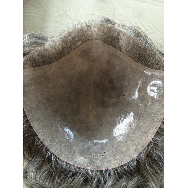 Natural Black Lace Frontal Wig With Medium Brown Lace Color