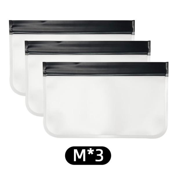 Travel Storage Bag Black Transparent Makeup Bag Zip Clear Stadium Bag Gym Fitness Sets