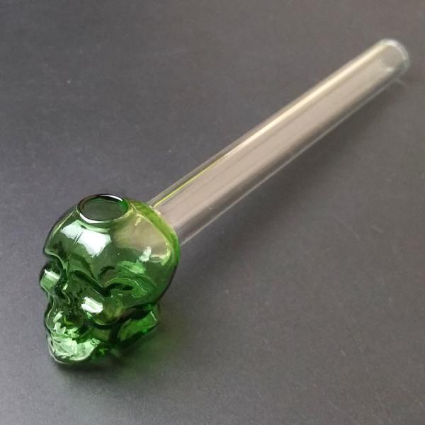 Great Pyrex 5.5''Skull Glass Tobacco Pipe , Borosilicate Glass Water Pipe