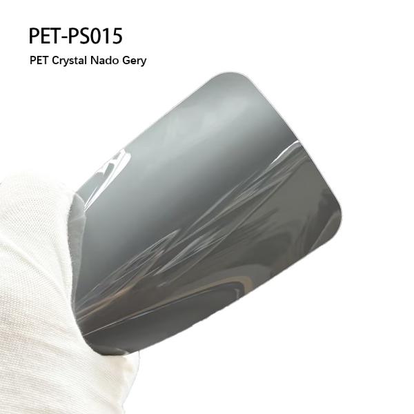 PET-PS015 PET Crystal Nado Gery Car Wrap Film 1.52 X 18m/Roll