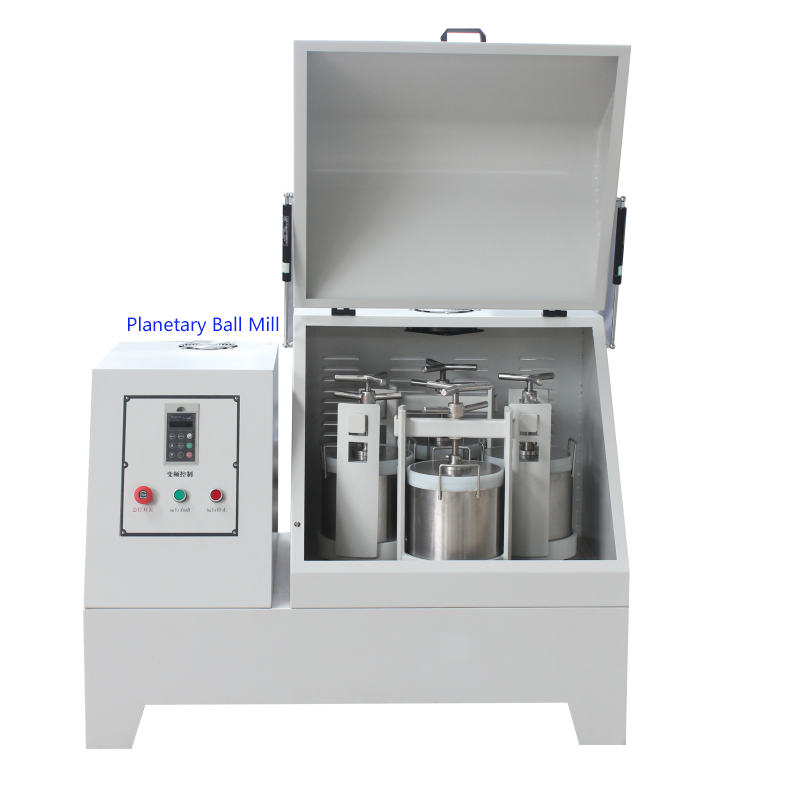 High-Accuracy Planetary Ball Mill with 4 Ceramic Jars for 0.1 Micron Fineness