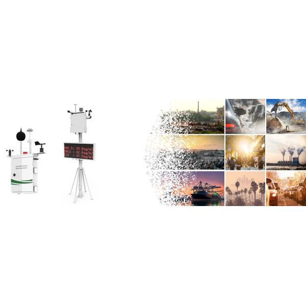 Монитор в реальном времени качества воздуха HiYi на открытом воздухе для объектов хранения завода по обработке нечистот