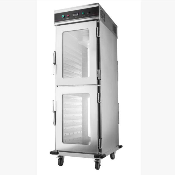 Carro de calentamiento de alimentos de 15 capas con calefacción por circulación de aire caliente y ruedas bloqueables