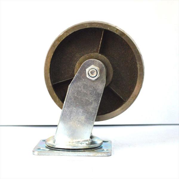 Maximum Load 650kg 4 5 6 8 Inch Castor Cast Iron Caster Wheel FH00132