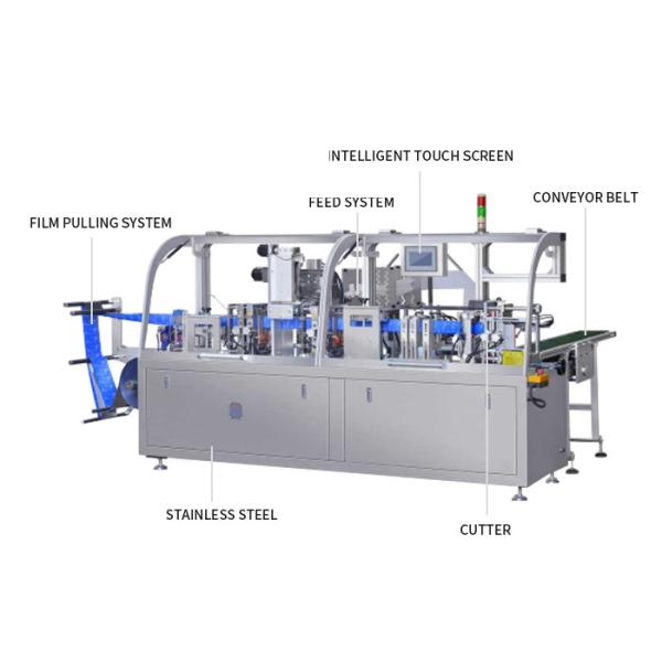 Automatic Single Wet Tissue Packing Machine , High Speed Baby Wet Wipes Making Machine