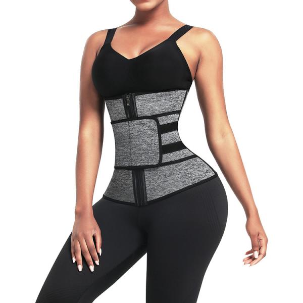 Treinador de cintura com bordados S-3XL 3D para mulheres de tamanho maior para controlar a barriga e perder peso