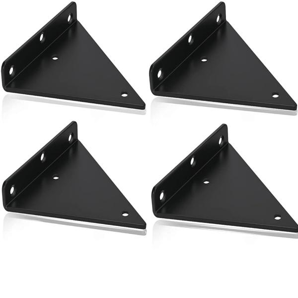 Стамповая штыковочная изгибающая тяжелая черная угловая стойка для минималистского домашнего декора