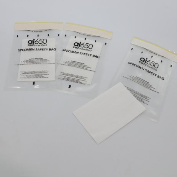 Customized Biochemical Specimen Bag Medical LDPE Sealed Packaging