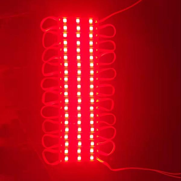 Module LED 7512-5050 RGB 0,72W LM60-66LM Angle 160 IP65 avec la boîte lumineuse affichant les différents caractères lumineux