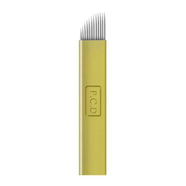 Medical Grade Stainless Steel Microblading Needle 0.25mm Thickness 12F/14F/18U Model 500pcs/Box for Permanent Makeup