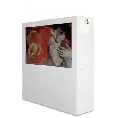 47 Inch Floor Standing Transparent LCD Showcase 8ms 1920X080 Resolution