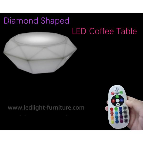 A prova à moda do tempo da tabela de cocktail do diodo emissor de luz do projeto do diamante com relaxa a luz suave