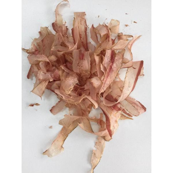 Здоровые высушенные хлопья пеламиды, высушенный побритый кусок пеламиды с естест