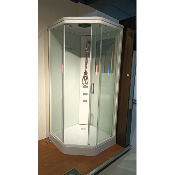 Fashionable aluminum alloy frame shower room with the roof and tray