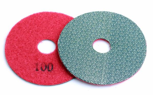 4 Inch 100mm Concrete Polishing Pads 4pcs / Set Fast Removal Tile Glass Stone Sanding Disk