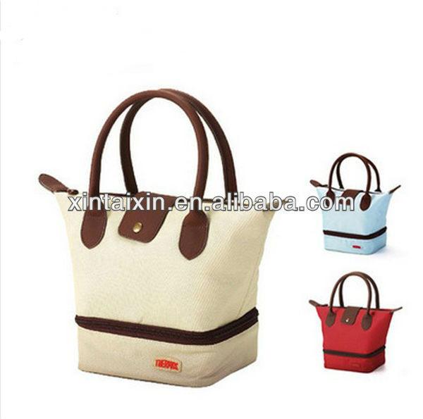 Factory price portable  Reusable  bicycle cooler lunch bag  Insulated shoulder bag  Lunch  bag for food delivery