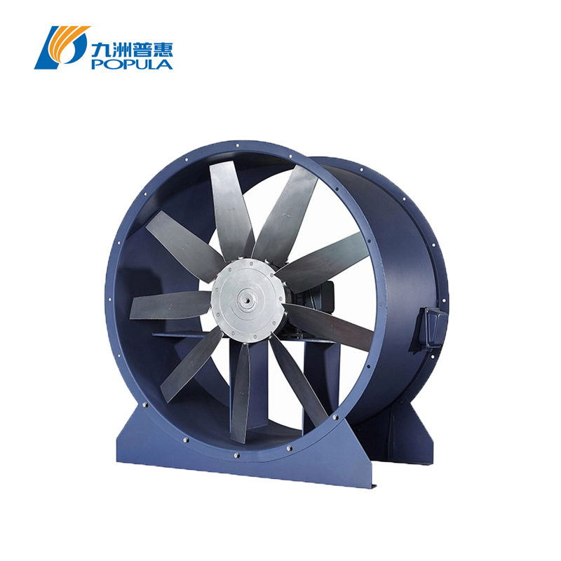 Adjustable Blade Angle Industrial Axial Fan Direct Drive High Pressure High Flow