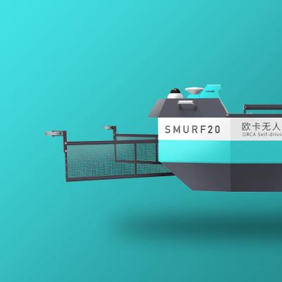 Smart Pond Cleaning Robot boat In Depth Bathymetric Survey equipment USV 2.51*1.56*1.05m