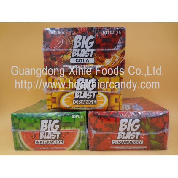 Caramelo grande dulce del chicle de la ráfaga del cuadrado con el sabor de la fruta, 4 G * 100 PC