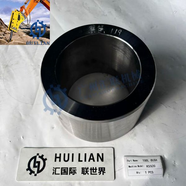 K5500 Hydraulic Breaker Tool Bush Tool Bushing Upper Lower Outer Front Cover Lower Thrust Manufacturer Durable Steel Hardened