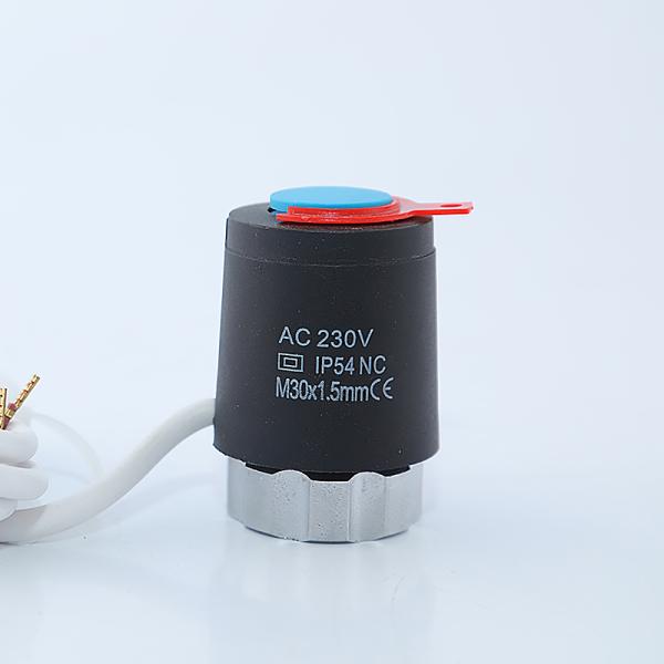 Wax Motor Electrothermal Actuator 220V Electric Manifold Valve Head