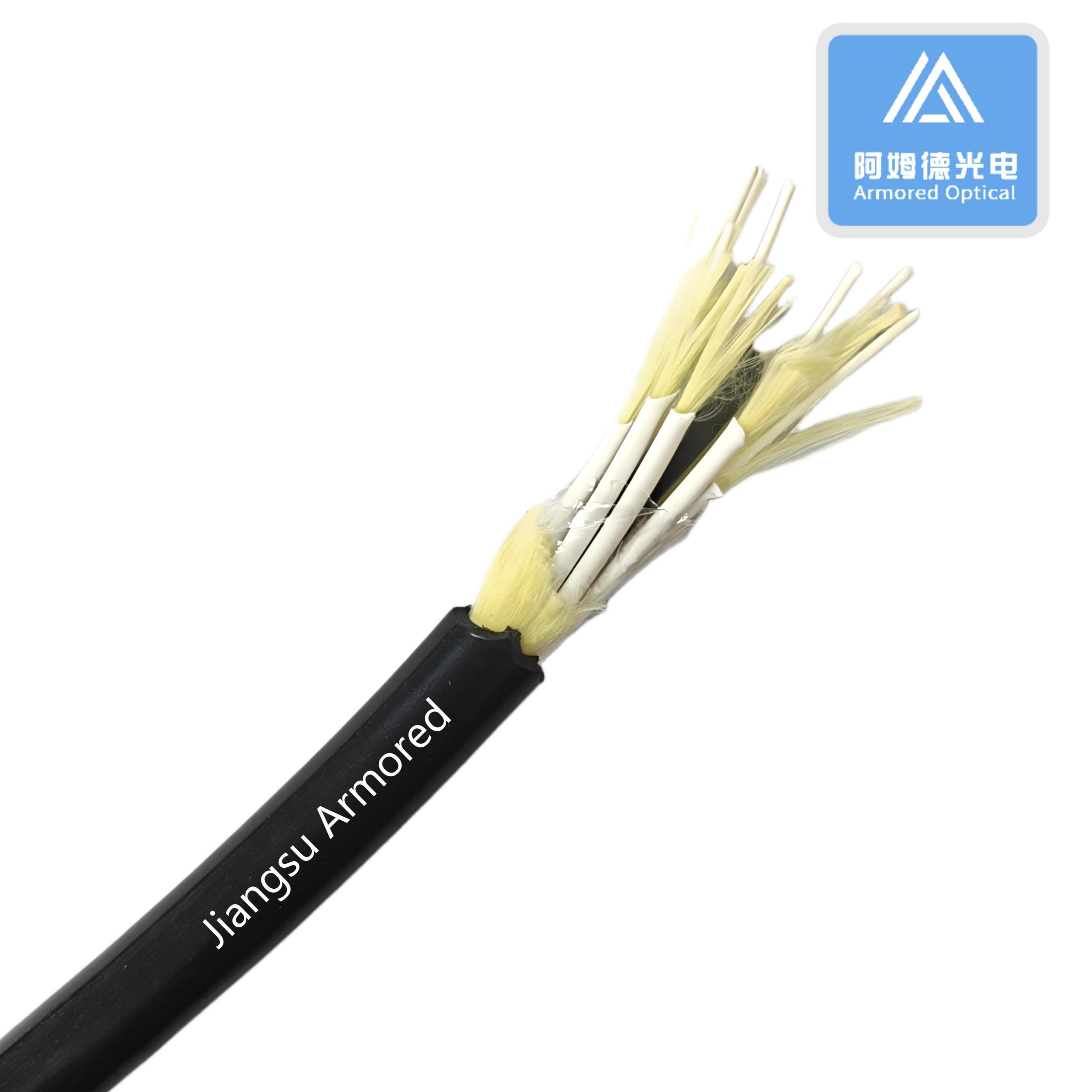 8 Cores Break Out Fiber Optical Cable 10.0mm Wind Energy Fiber Cable Outerdoor