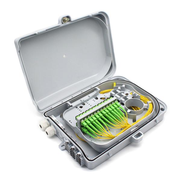 Rede FTTH 24 Sc Adaptadores Simplex Equipamento de fibra óptica Caixa de distribuição elétrica 300mm*380mm*100mm