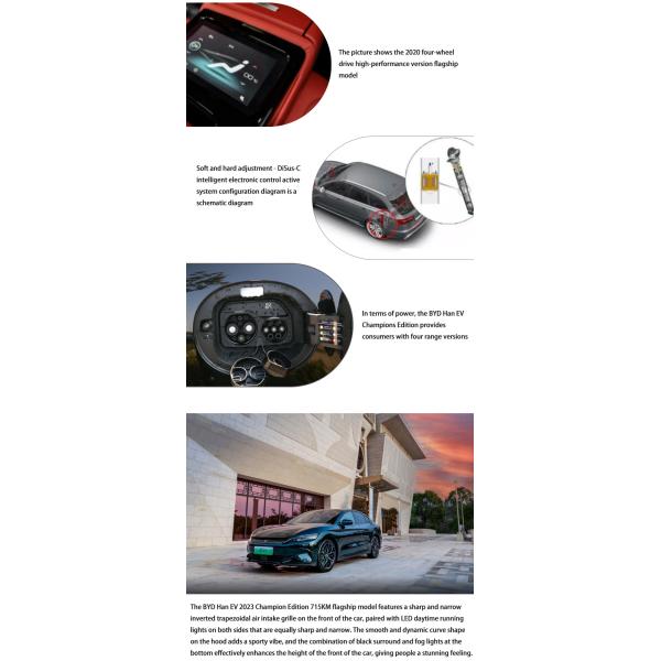 Китай Новые энергетические транспортные средства Чистые четырехколесные седаны Byd Qin Han EV электромобиль