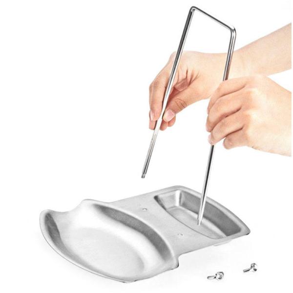 Кухонный органайзер из нержавеющей стали с крышкой для кастрюль Устойчивый