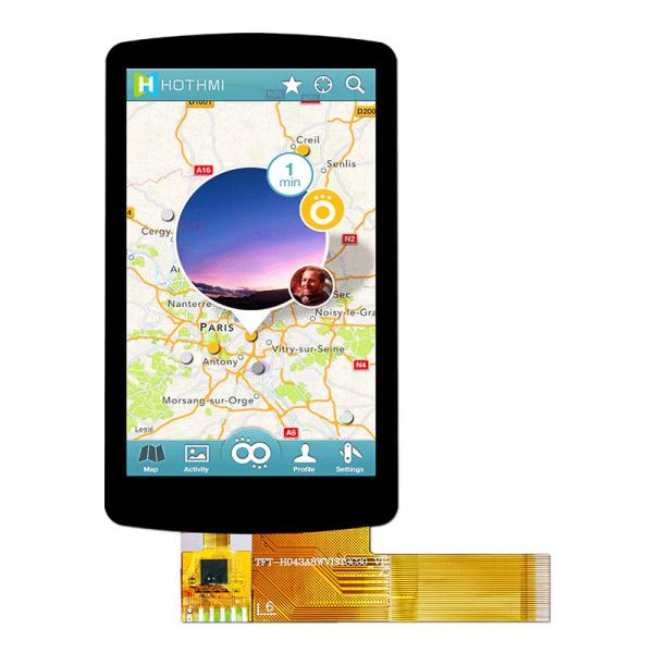Écran capacitif de 4,3 IPS TFT de pouce, ecran couleur de 480x800 TFT