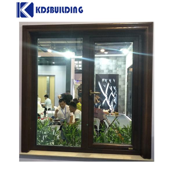 KDSBuilding Black Swing Out Casement Door And Windows Wooden Window For House Solid Wooden Window European