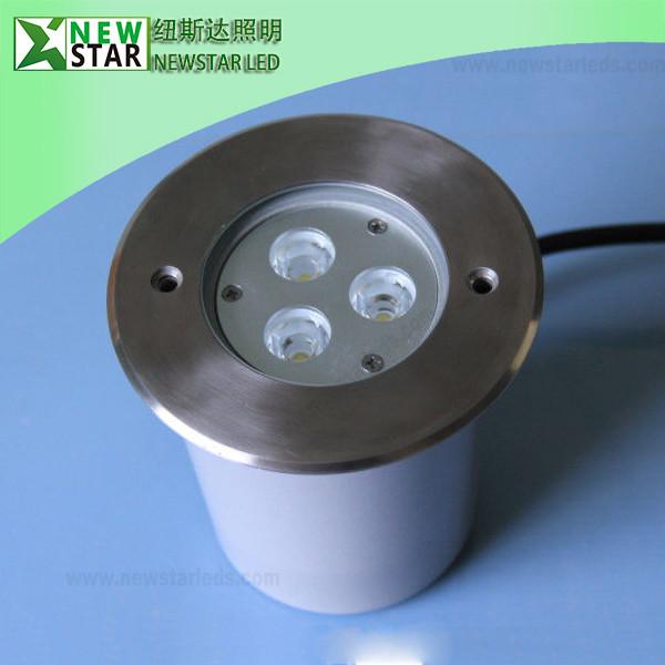 RGB 24Volt CREE IP67 Waterproof 3W LED Inground Light