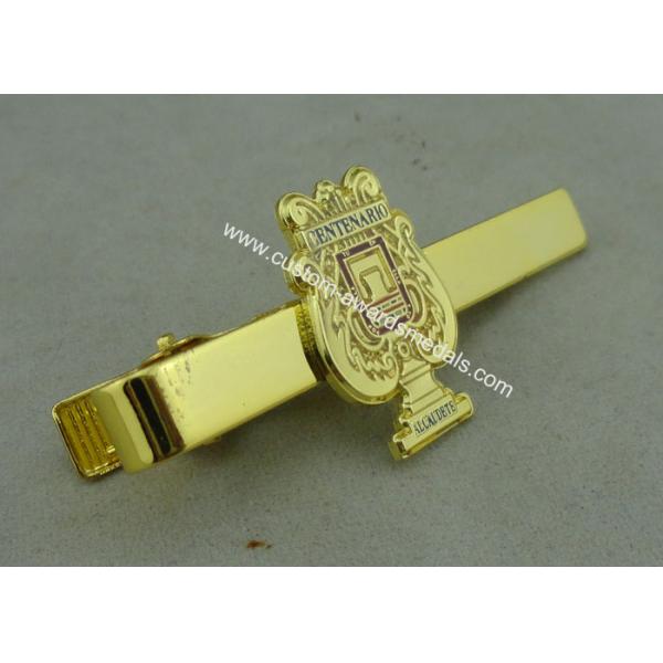 Promotional Gold Mens Tie Bar Cufflink Brass Tack By Die Stamped