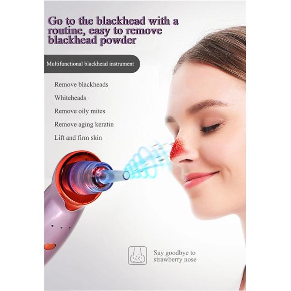 Powerful 53KPa Suction Acne Facial Pore Cleaner Comedo Suction for Smooth Complexion