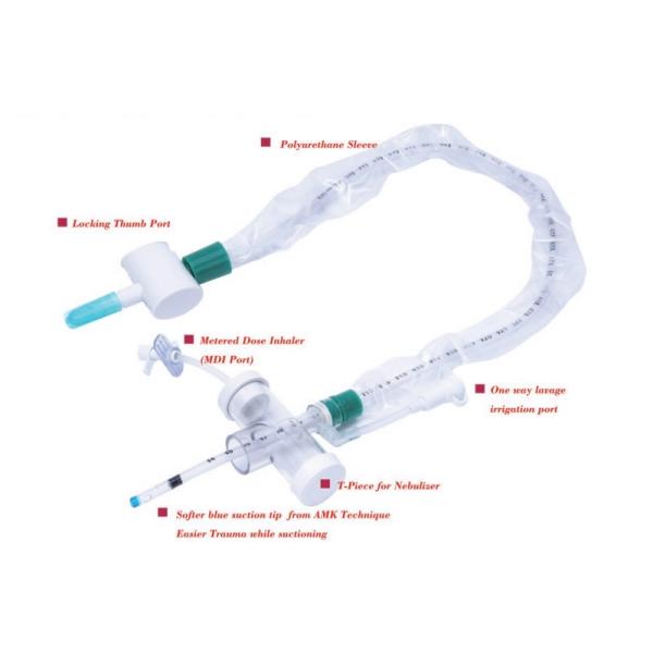 BESDATA DISPOSABLE CLOSED SUCTION SYSTEM ETT 24HRS 72 HRS LONG-TERM MONITORING ADULT PEDIATRICSECRETION REMOVAL